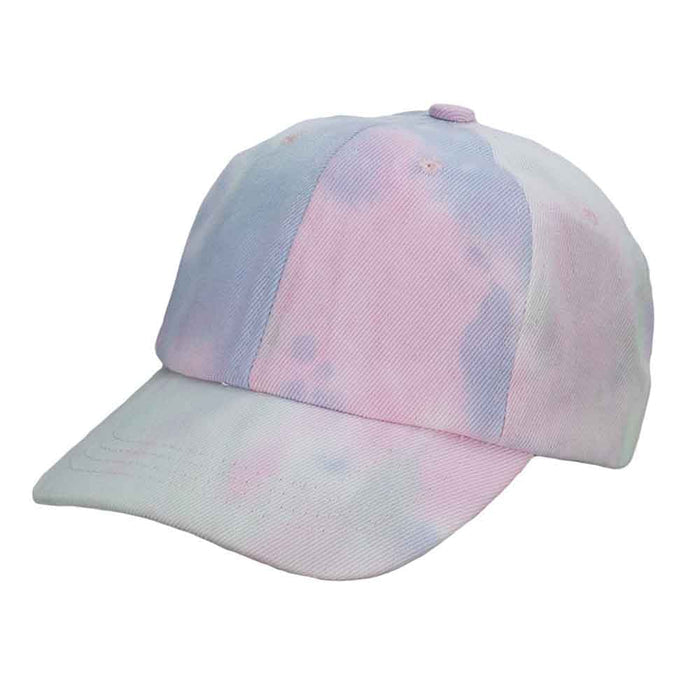 Tie Dye Cotton Baseball Cap for Ladies - Cappelli Straworld Hats Cap Epoch Hats CSW410-PK Pink OS