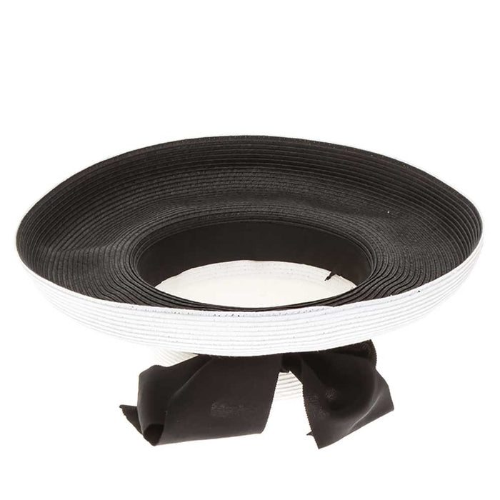 Tiffany Style Two Tone Summer Hat - Boardwalk Styles Wide Brim Hat Boardwalk Style Hats