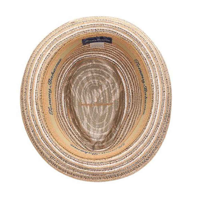Tommy Bahama Woven Straw Fedora with TB Marlin Pin Fedora Hat Tommy Bahama Hats