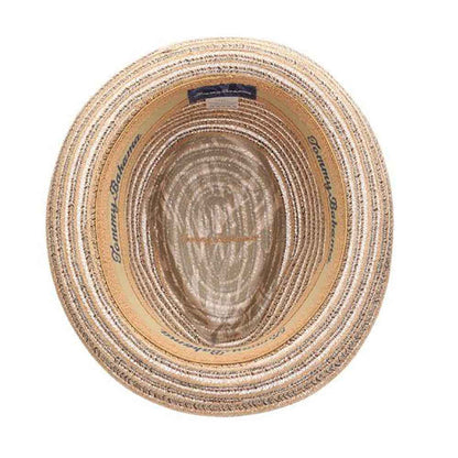 Tommy Bahama Woven Straw Fedora with TB Marlin Pin Fedora Hat Tommy Bahama Hats