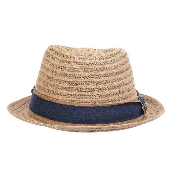Tommy Bahama Woven Straw Fedora with TB Marlin Pin Fedora Hat Tommy Bahama Hats