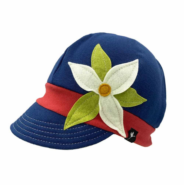 Trillium Organic Cotton Jersey Cap for Healing - Flipside Hats Cap Flipside Hats H001-018 Blue