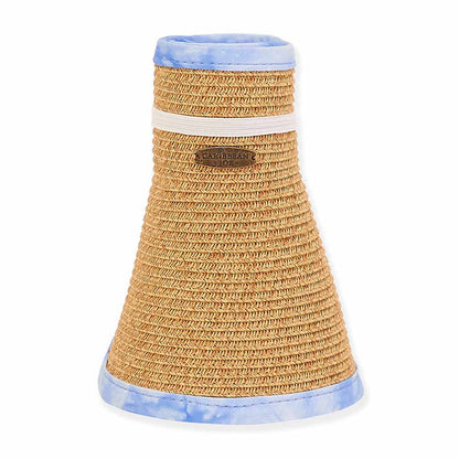 Tropical Trim Wrap Around Visor Hat - Sun 'N' Sand Hats Visor Cap Caribbean Joe