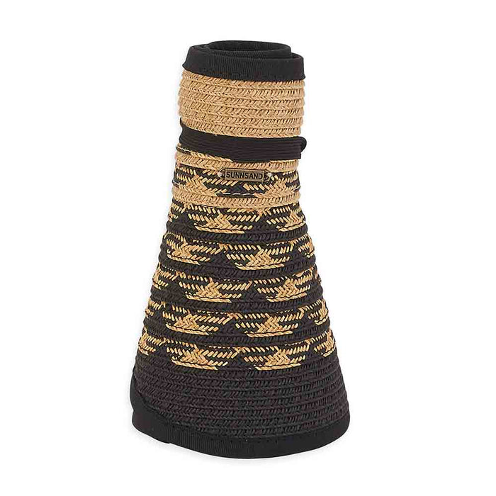 Two Tone Wrap Around Visor Hat - Sun 'N' Sand Hats Visor Cap Sun N Sand Hats