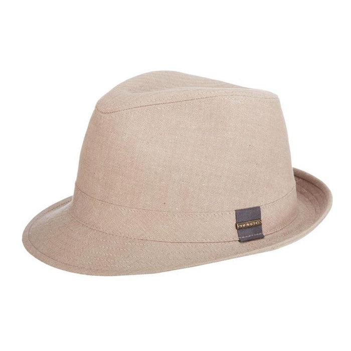 Unbridled Fine Braid Hemp Fedora Hat -Stetson Hats Fedora Hat Stetson Hats STC307-MED Medium Tan