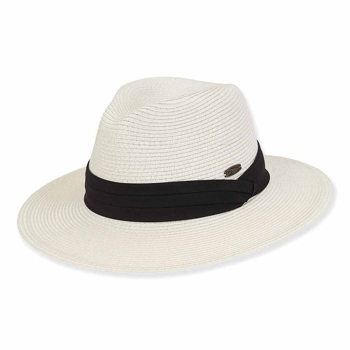 Unisex Water Repellent Straw Safari Hat - Tidal Tom™ Safari Hat Tidal Tom HTT1047AM/L Ivory M/L (57-59 cm)