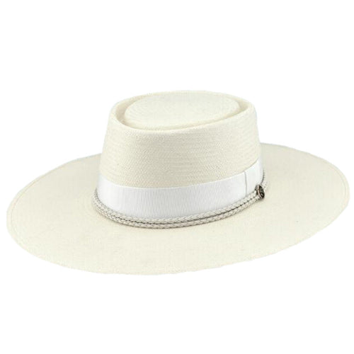 Vintage Couture Ivory Toyo Gaucho Hat - Biltmore Hats Bolero Hat Biltmore Hats BS88BLOHE40SM Ivory Small (55 cm)