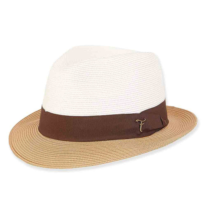 Water Repellent Wide Brim Summer Fedora - Tidal Tom™ Hat Fedora Hat Tidal Tom  Tan M/L (57-59 cm)