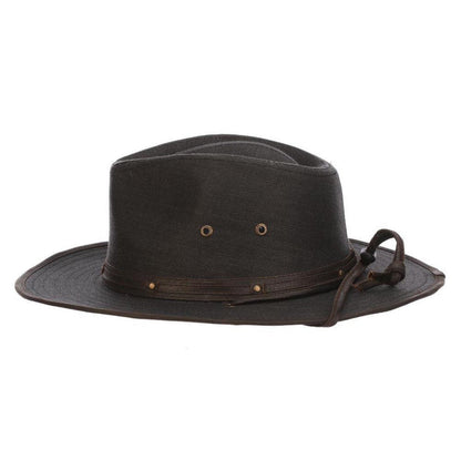 Weathered Toyo Outback Hat with Chin Strap - Stetson Hats Safari Hat Stetson Hats