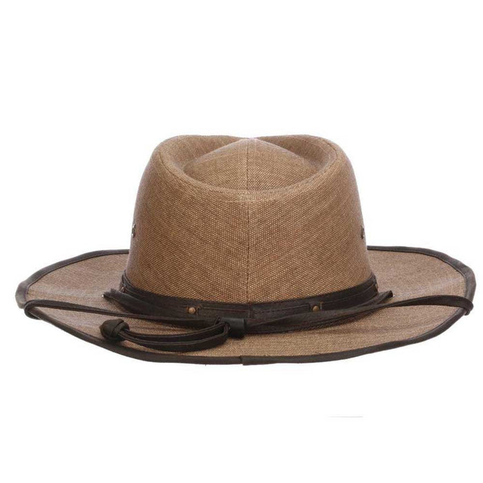 Weathered Toyo Outback Hat with Chin Strap - Stetson Hats Safari Hat Stetson Hats