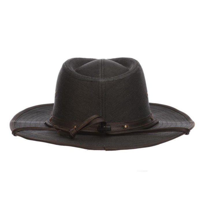 Weathered Toyo Outback Hat with Chin Strap - Stetson Hats Safari Hat Stetson Hats