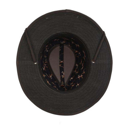 Weathered Toyo Outback Hat with Chin Strap - Stetson Hats Safari Hat Stetson Hats