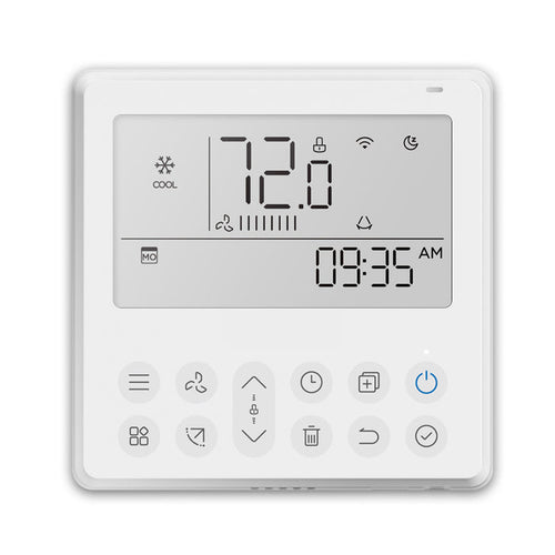 Weekly Programmable Wi-Fi Thermostat For Pioneer RB, UB, CB Model R410a Mini Split Systems
