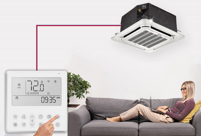 Weekly Programmable Wi-Fi Thermostat For Pioneer RB, UB, CB Model R410a Mini Split Systems