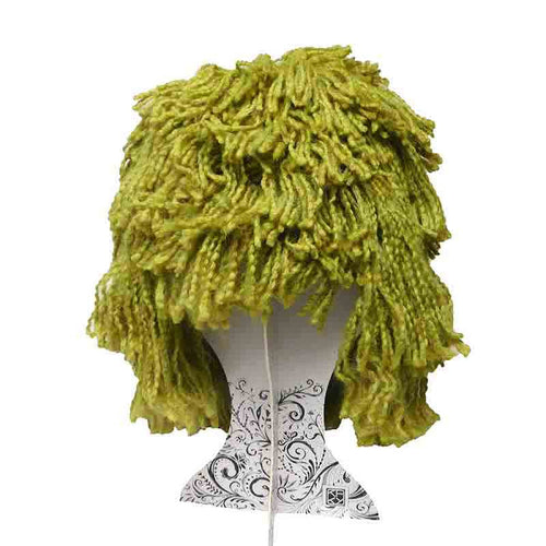Whimsical Wig Beanie Hat - Peruvian Trading Co Beanie Peruvian Trading Co LIME Lime
