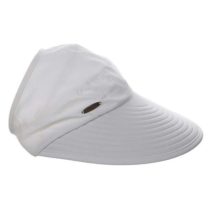 Wide Bill Cap with Open Crown for Ponytail - Cappelli Straworld Hats Cap Dorfman Hat Co.