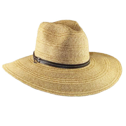 Wide Brim Gardening Sun Hat in Large Size - JSA Hats Safari Hat Jeanne Simmons Accessories JS6975L Toast Tweed Large (59 cm)