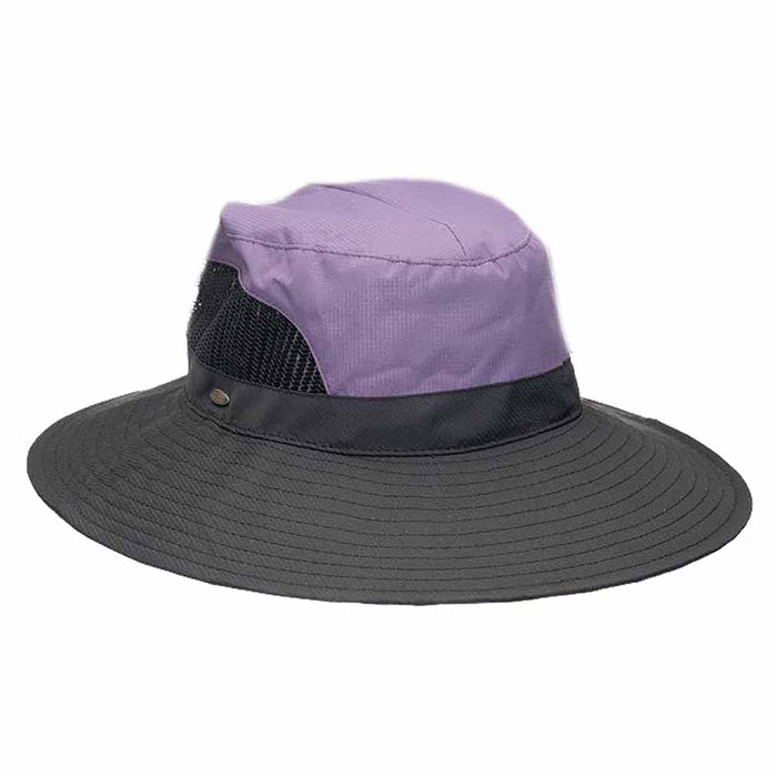 Women's Hiking Hat with Ponytail Hole - Scala Collection Trail Hat Scala Hats LC833-LAV Lavender M/L (57-59 cm)