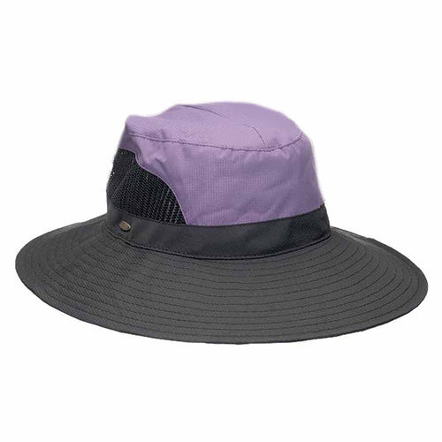 Women's Hiking Hat with Ponytail Hole - Scala Collection Trail Hat Scala Hats LC833-LAV Lavender M/L (57-59 cm)