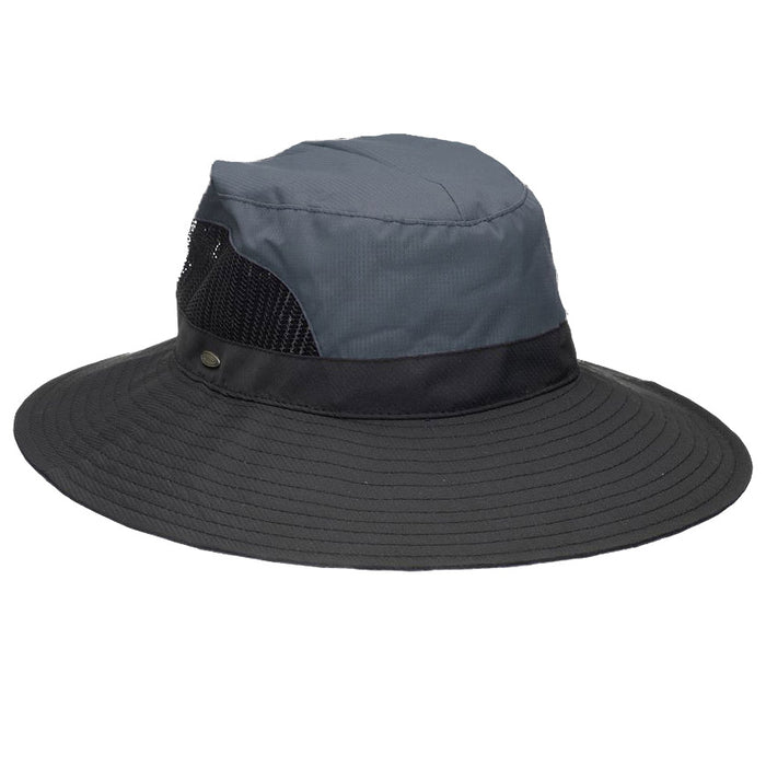 Women's Hiking Hat with Ponytail Hole - Scala Collection Trail Hat Scala Hats LC833-GREY Grey M/L (57-59 cm)