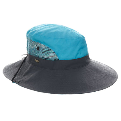 Women's Hiking Hat with Ponytail Hole - Scala Collection Trail Hat Scala Hats LC833-TURQ Turqouise M/L (57-59 cm)