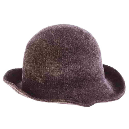 Women's Knit Chenille Cloche Hat - Scala Hats Cloche Scala Hats LW722 Grey M/L (58 cm)