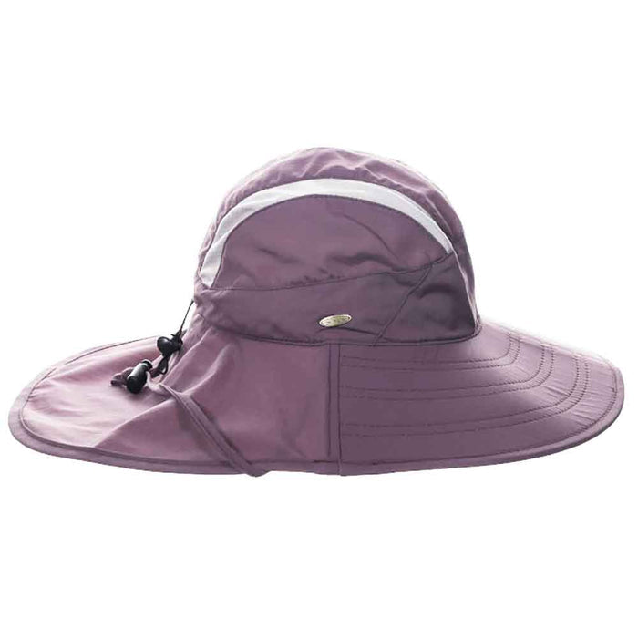 Women's Trail Hat with UV Blocking Neck Cape - Scala Collection Trail Hat Scala Hats