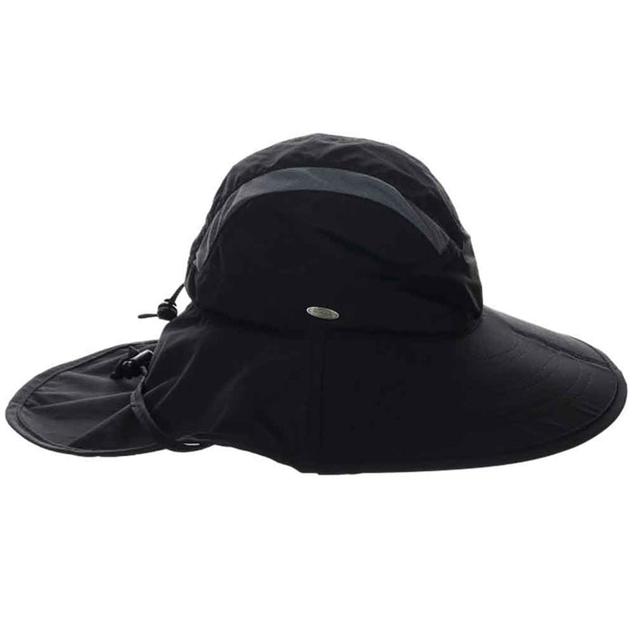 Women's Trail Hat with UV Blocking Neck Cape - Scala Collection Trail Hat Scala Hats