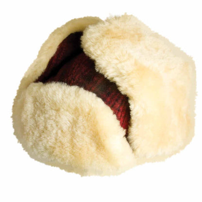 Woolrich Heritage Plaid Red and Black Wool Bomber Hat Trapper Hat Woolrich® Hats W9416 Red / Black X-Large