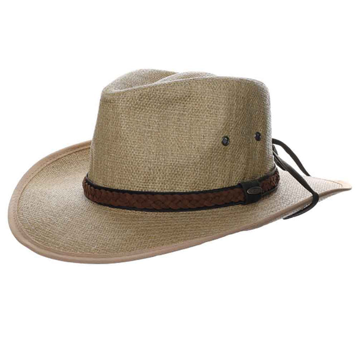 Woven Matte Toyo Safari Hat with Removable Chin Strap - DPC Global Safari Hat Dorfman Hat Co. MS530-TP2 Taupe Medium