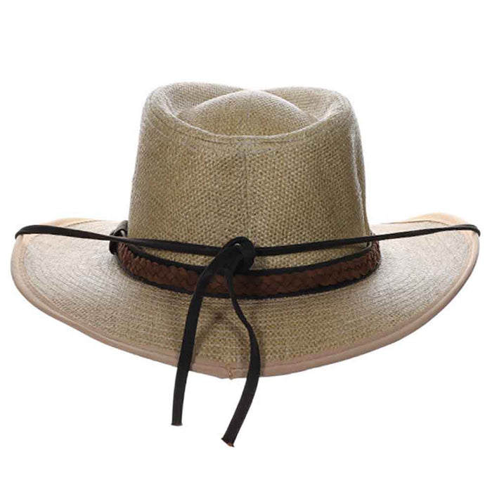 Woven Matte Toyo Safari Hat with Removable Chin Strap - DPC Global Safari Hat Dorfman Hat Co.