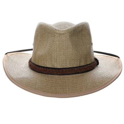 Woven Matte Toyo Safari Hat with Removable Chin Strap - DPC Global Safari Hat Dorfman Hat Co.